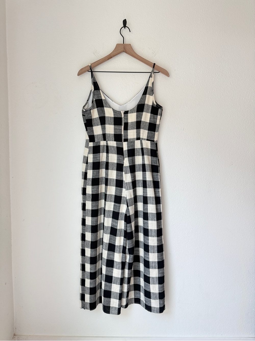 If By Sea (Anthropologie) - Gingham tie-waist jumpsuit -Sz Small- w/small Flaw - Picture 5 of 16